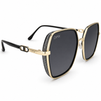 Amber Oversized Square Polarized Sunglasses