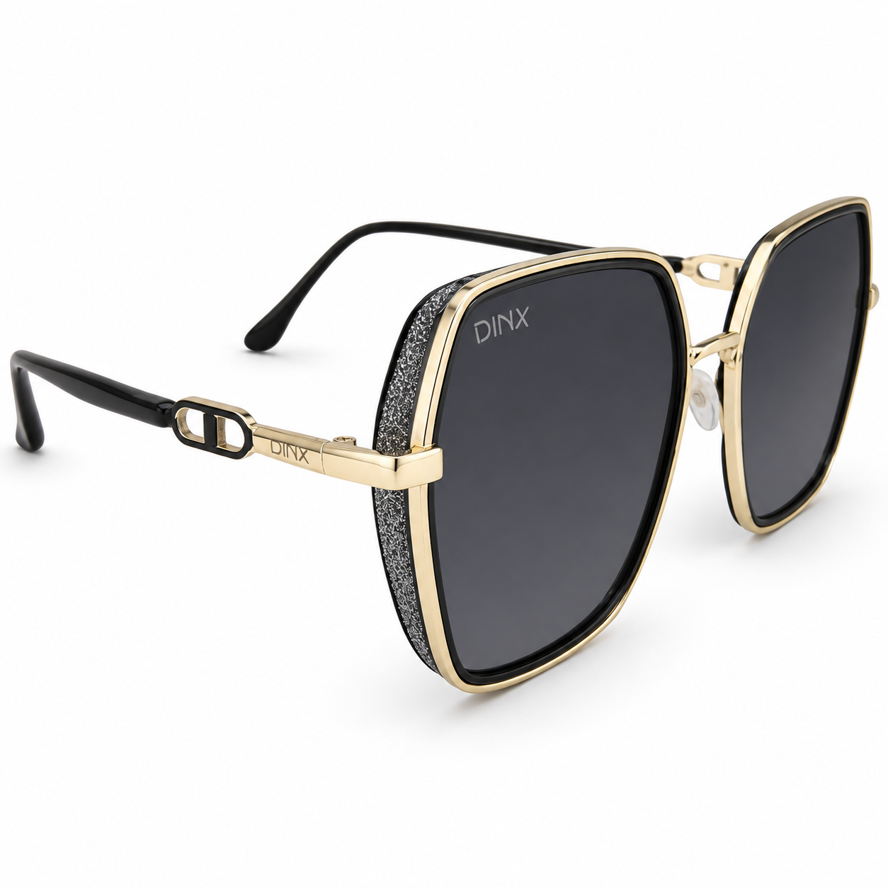 Amber Oversized Square Polarized Sunglasses