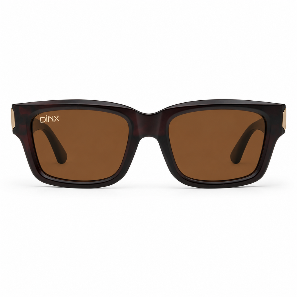Hazel Retro Rectangle Polarized Sunglasses for Men & Women