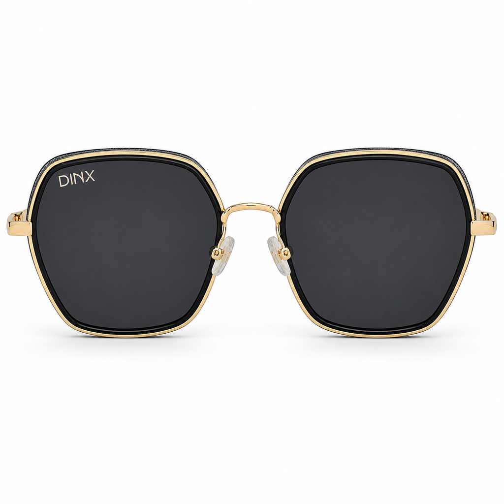 Amber Oversized Square Polarized Sunglasses