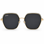 Amber Oversized Square Polarized Sunglasses