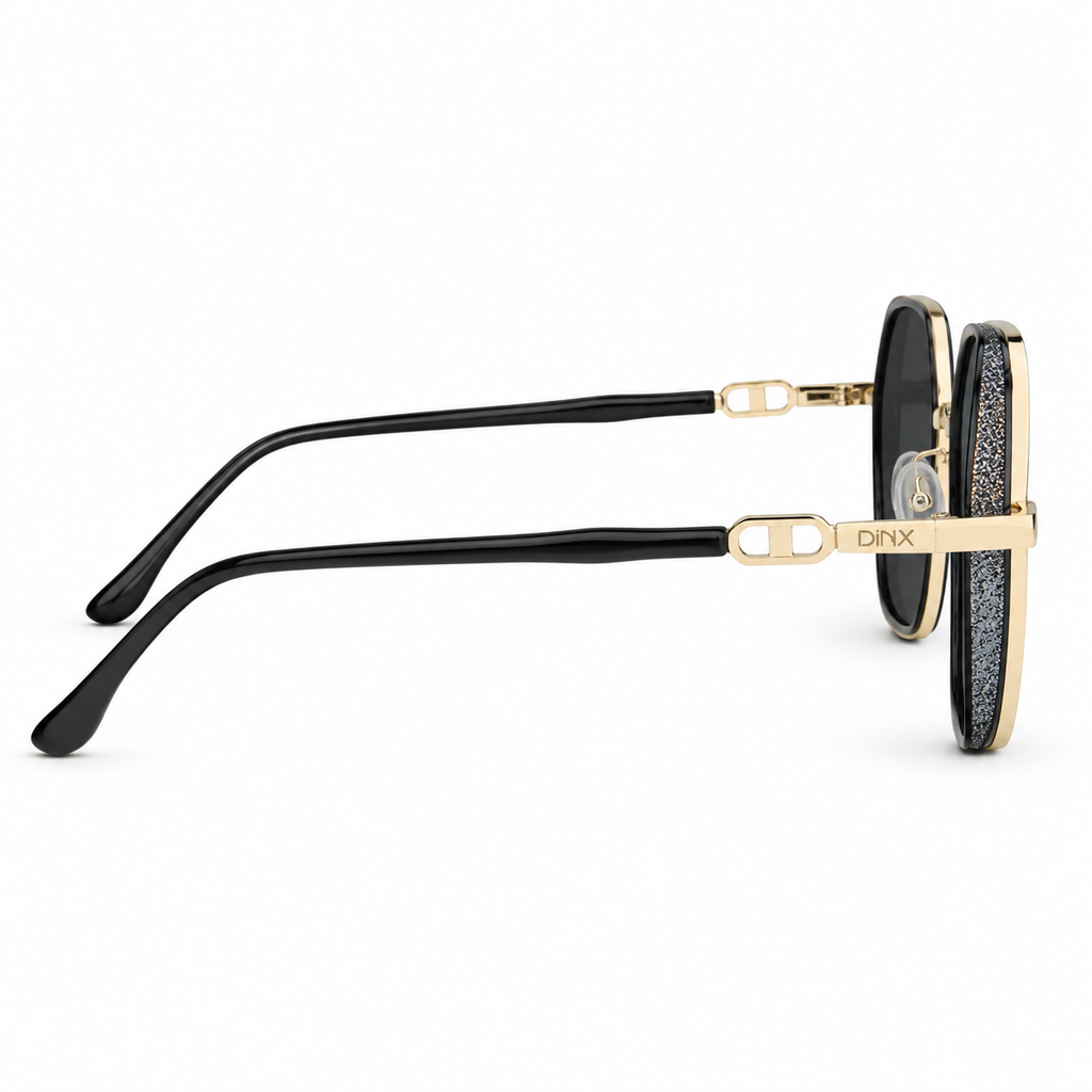 Amber Oversized Square Polarized Sunglasses
