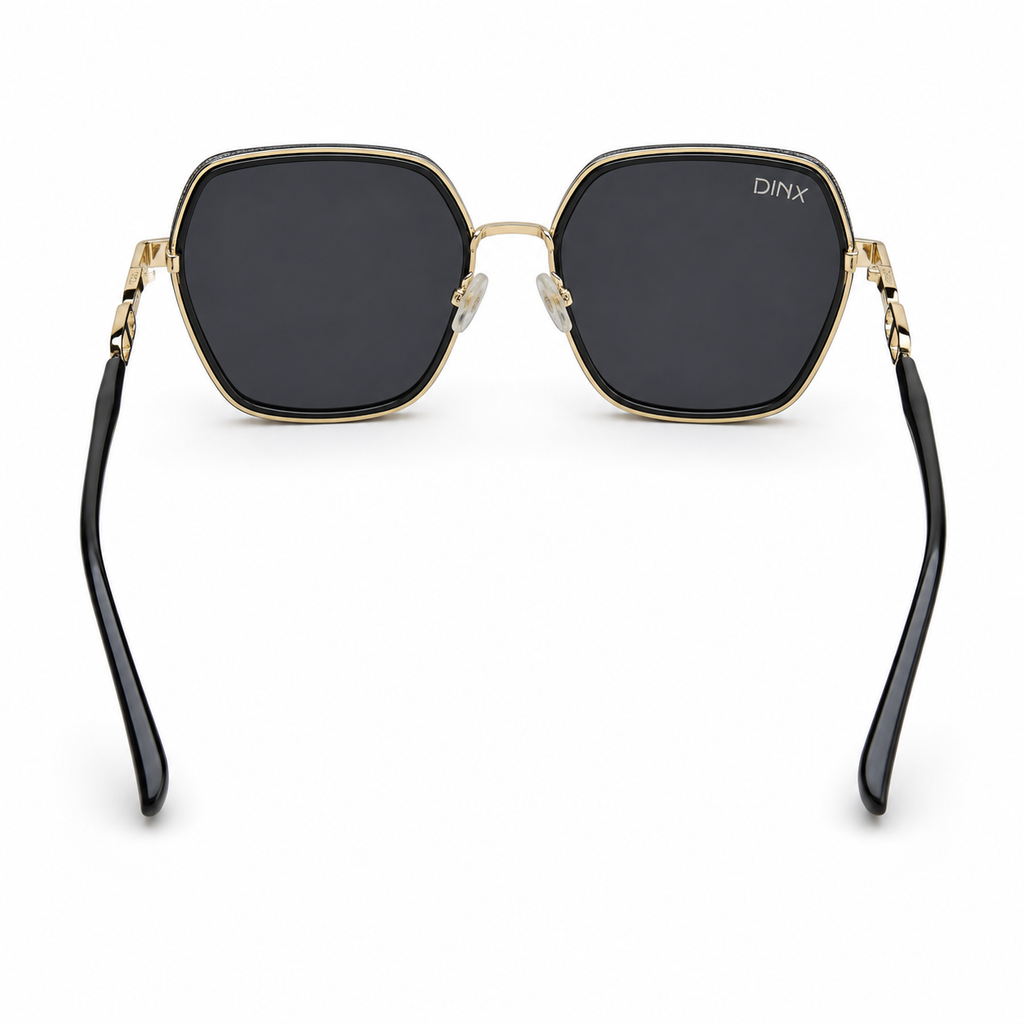 Amber Oversized Square Polarized Sunglasses