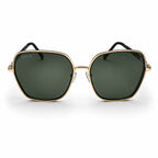 Amber Oversized Square Polarized Sunglasses